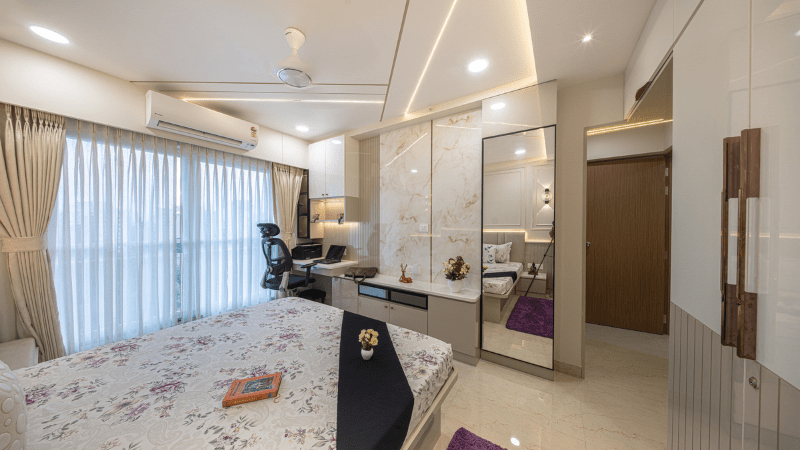 Architectural photography in Pune capturing a luxury villa exterior with architectural detail and natural surroundings.