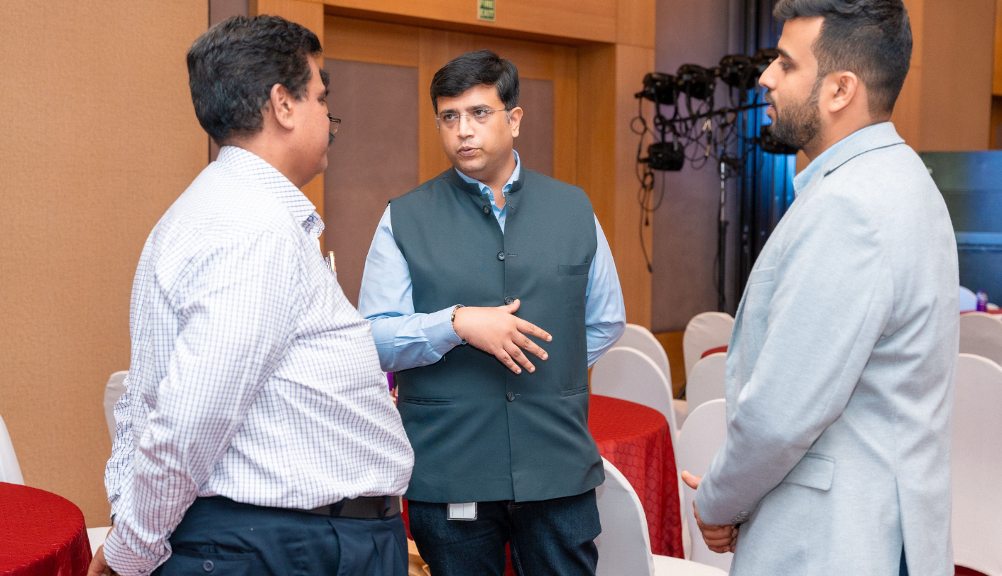 Corporate photoshoot in Mumbai at Radisson capturing an award moment