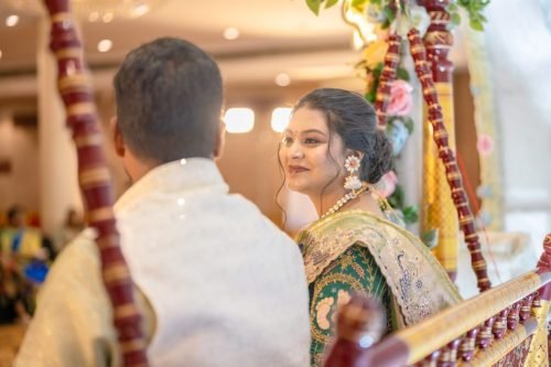 Baby shower photoshoot pune — floral decoration detail by Nestled Photography Baner