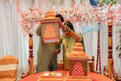 Baby shower photography near me — emotional moment by Nestled Photography Baner Pune