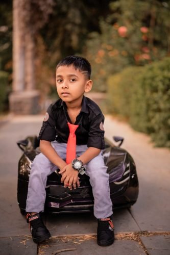 Milestone baby photoshoot in Pune — monthly growth journey beautifully documented