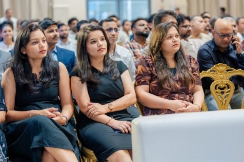 Corporate event coverage in Mumbai showing guest arrivals