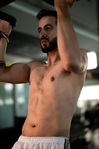 Fitness brand photoshoot by professional photographer in Pune.