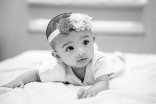 Artistic fine art baby portraits created by top baby photographer in Pune.