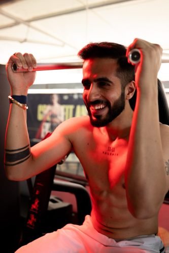 Workout photography at our studio by photographer in Pune.