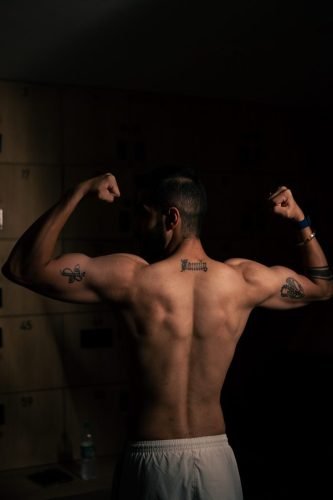 Gym action shot captured by professional photographer in Pune.