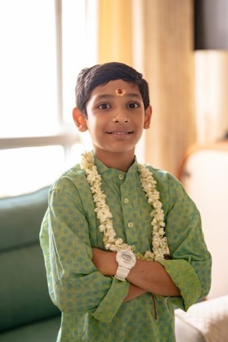 thread ceremony photography outdoor session in Pune