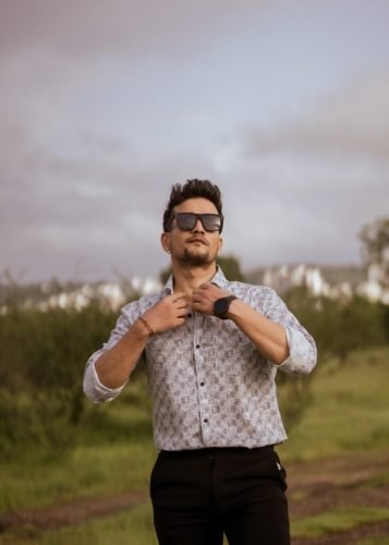 Male photo portfolio shoot by expert photographer in Pune.