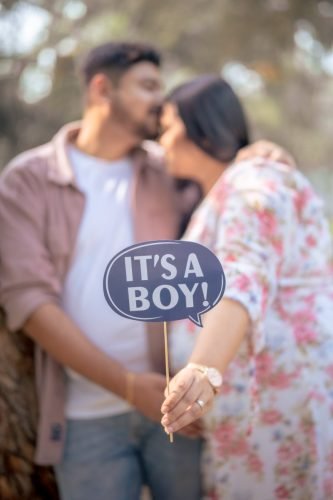 Close-up baby bump shot at maternity studio in Baner.